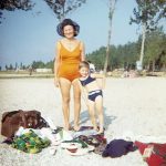 Grandmother Margaret and granddaughter Robin Schepper at the beach.
